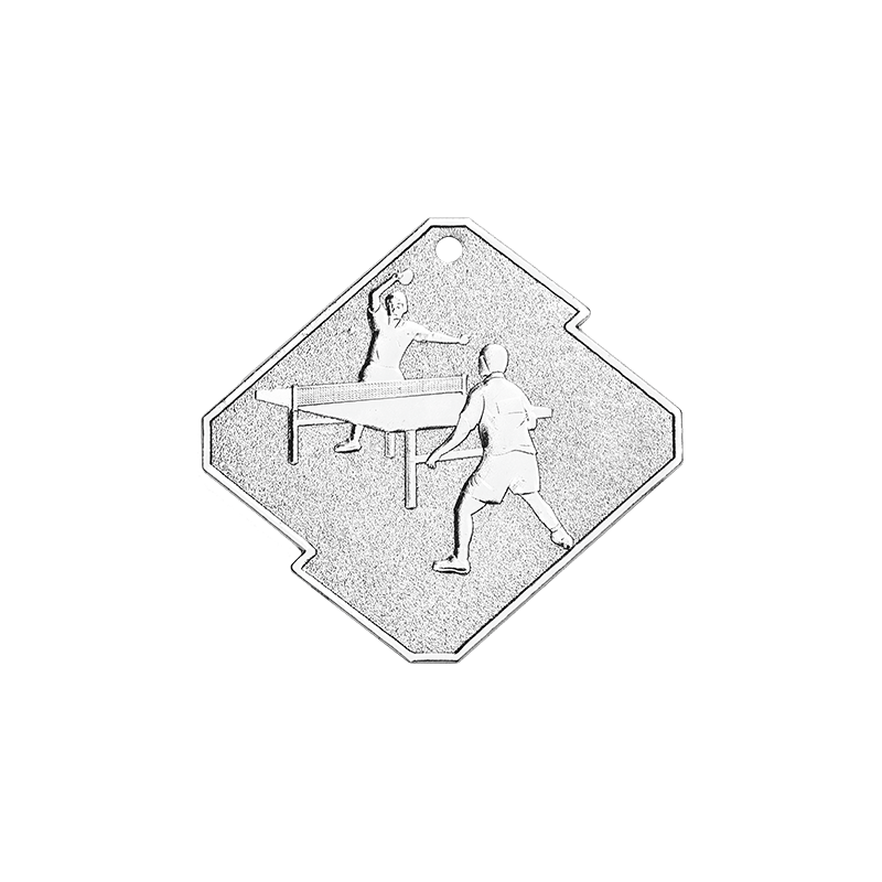 Q15/S medal srebro tenis stołowy seria Rombo