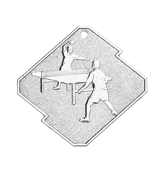 Q15/S medal srebro tenis stołowy seria Rombo