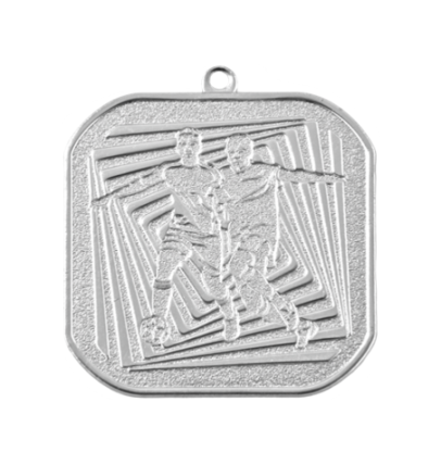 Q6/40/S - 40x40mm medal srebro piłka nożna