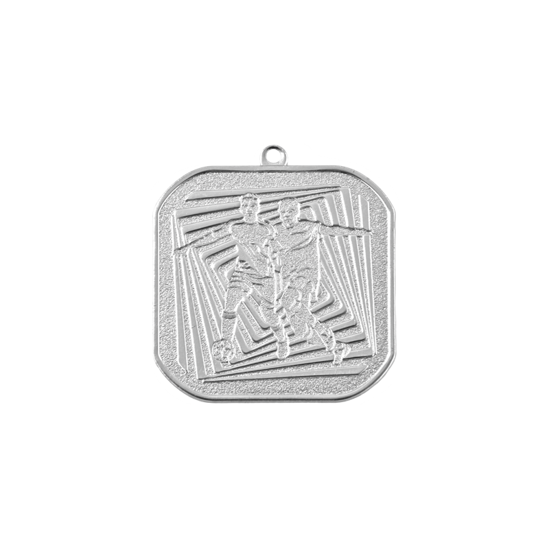 Q6/40/S - 40x40mm medal srebro piłka nożna