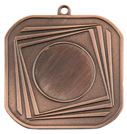 Q4/40/B - 40x40mm medal brąz