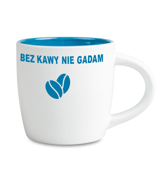 Kubek z grawerem "Bez kawy nie gadam"