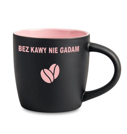 Kubek z grawerem "Bez kawy nie gadam"