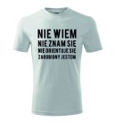 koszulka uniwersalna - nie wiem nie znam sie