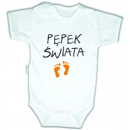 Body niemowlęce z nadrukiem PĘPEK SWIATA