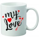 Kubek z nadrukiem MY LOVE