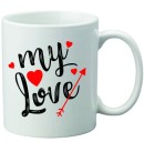 Kubek z nadrukiem MY LOVE
