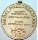 Medal drewniany