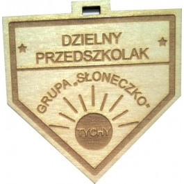 Medal drewnianysłoneczko