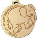Medal drewniany