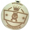 Medal drewniany