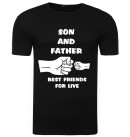 Koszulka z napisem son and father