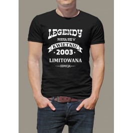 Koszulka z nadrukiem "Legendy rodzą się.."