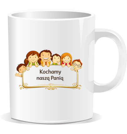 Kubek porcelanowy z nadrukiem