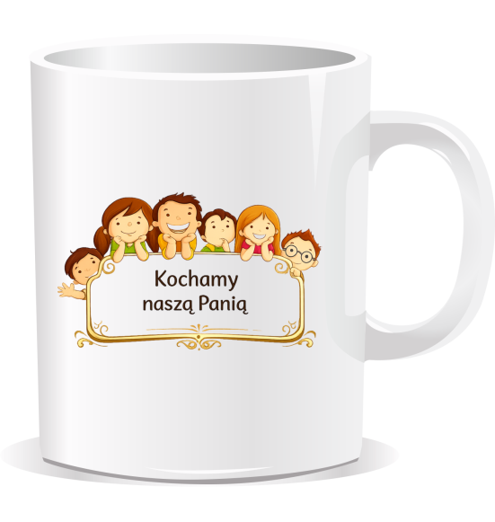 Kubek porcelanowy z nadrukiem