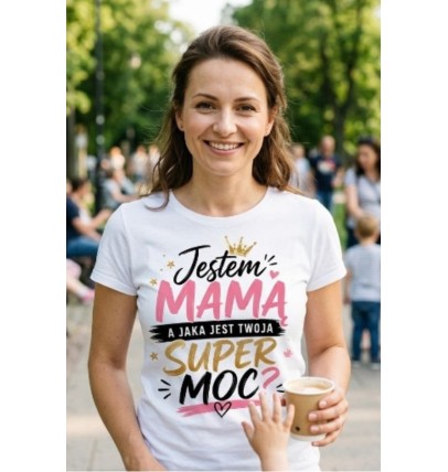 Koszulka jestem mamą a jaka jest Twoja super moc