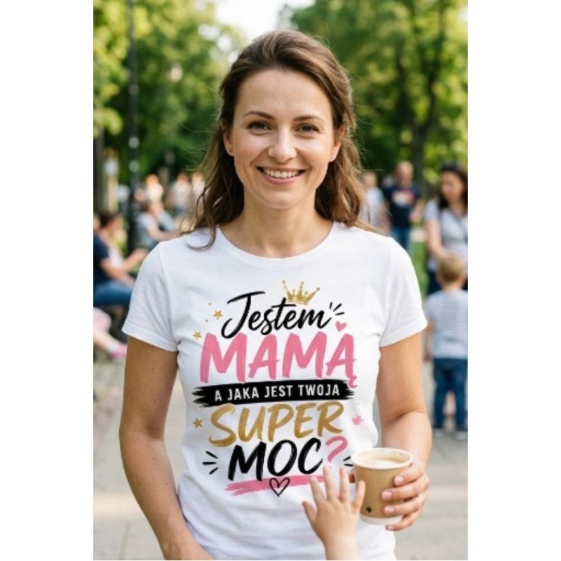Koszulka jestem mamą a jaka jest Twoja super moc