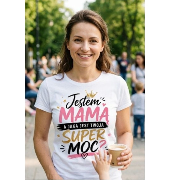 Koszulka jestem mamą a jaka jest Twoja super moc