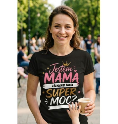 Koszulka jestem mamą a jaka jest Twoja super moc