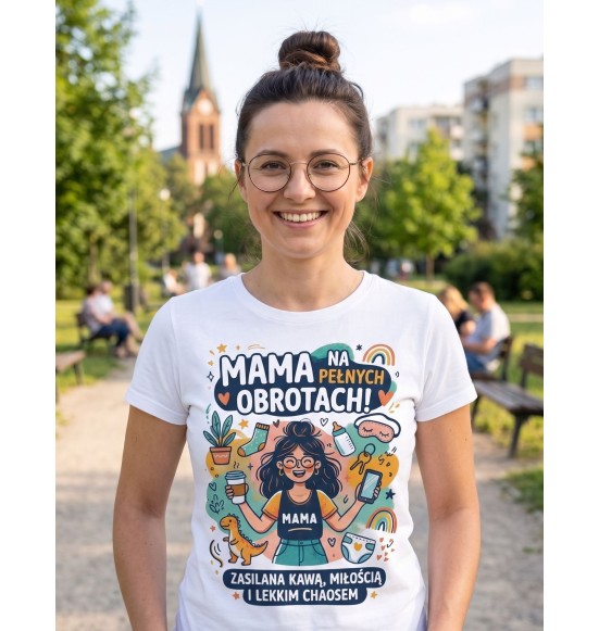 Koszulka mama na obrotach
