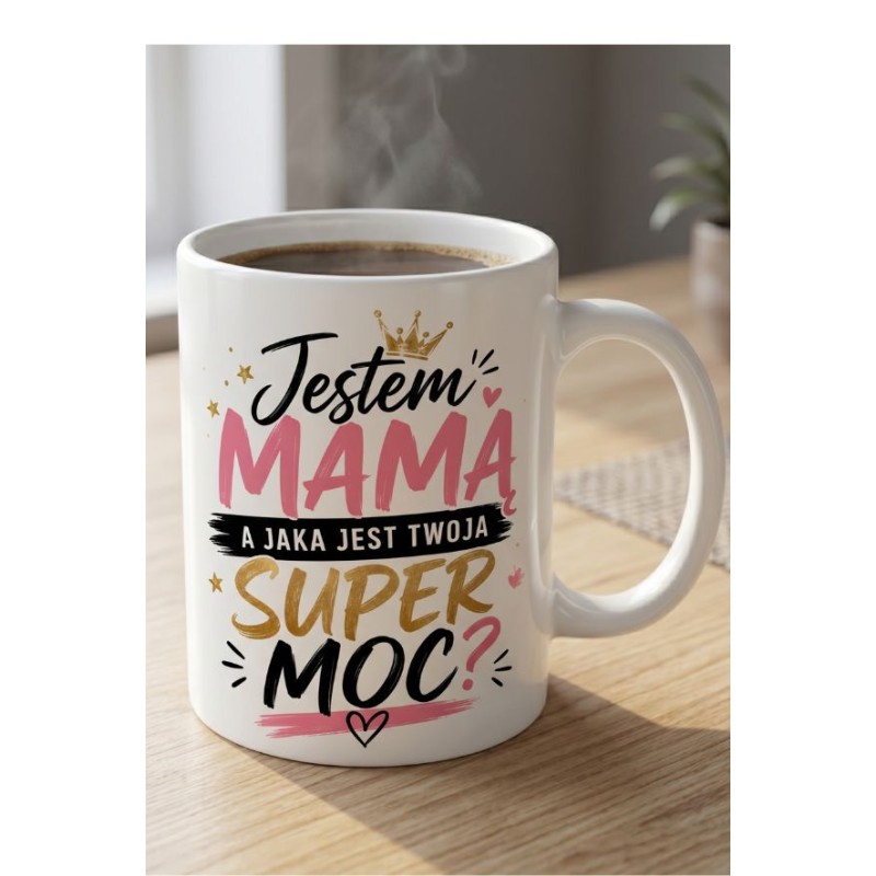 kubek jestem mamą super moc